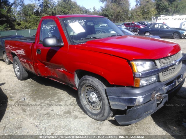 3GCEC14X56G273515 - 2006 CHEVROLET SILVERADO C1500 RED photo 1