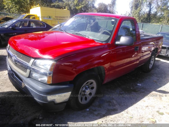 3GCEC14X56G273515 - 2006 CHEVROLET SILVERADO C1500 RED photo 2