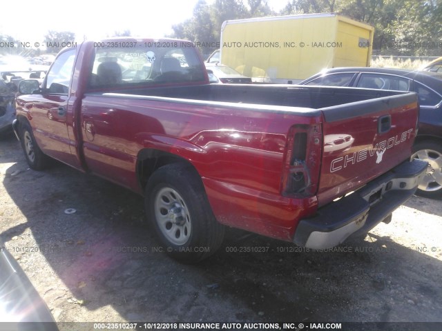 3GCEC14X56G273515 - 2006 CHEVROLET SILVERADO C1500 RED photo 3