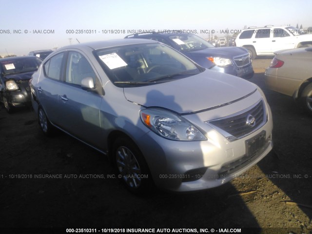 3N1CN7AP1CL835649 - 2012 NISSAN VERSA S/SV/SL SILVER photo 1