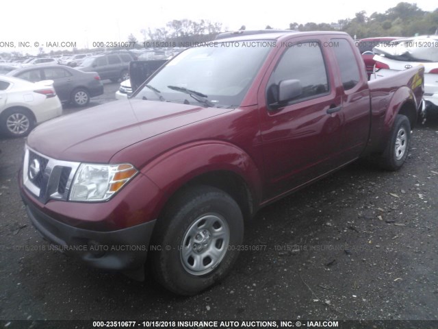1N6BD0CT5FN722172 - 2015 NISSAN FRONTIER S/SV RED photo 2