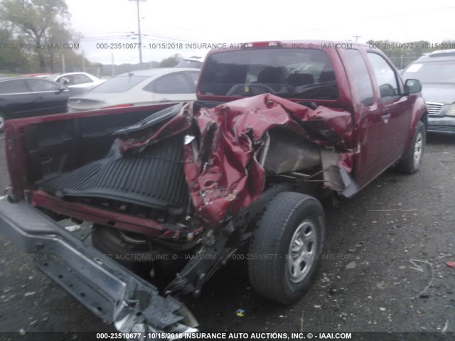 1N6BD0CT5FN722172 - 2015 NISSAN FRONTIER S/SV RED photo 4