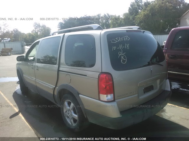 1GMDV33LX6D164363 - 2006 PONTIAC MONTANA SV6 TAN photo 3