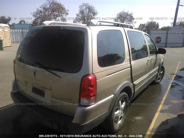 1GMDV33LX6D164363 - 2006 PONTIAC MONTANA SV6 TAN photo 4