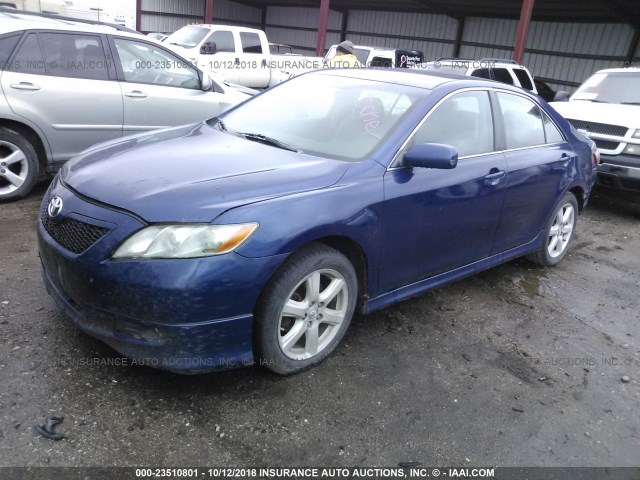 4T1BE46K27U089529 - 2007 TOYOTA CAMRY NEW GENERAT CE/LE/XLE/SE BLUE photo 2