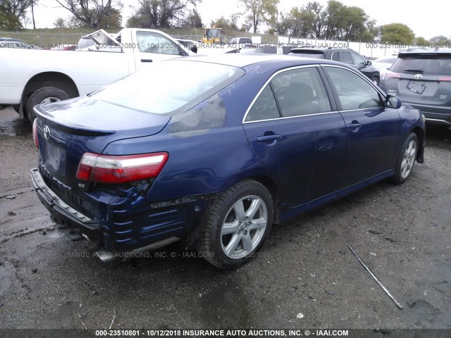 4T1BE46K27U089529 - 2007 TOYOTA CAMRY NEW GENERAT CE/LE/XLE/SE BLUE photo 4