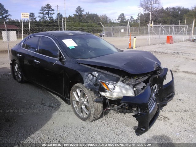 1N4AA5AP5AC813821 - 2010 NISSAN MAXIMA S/SV BLACK photo 1