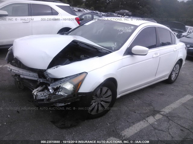 1HGCP26338A093044 - 2008 HONDA ACCORD LX WHITE photo 2