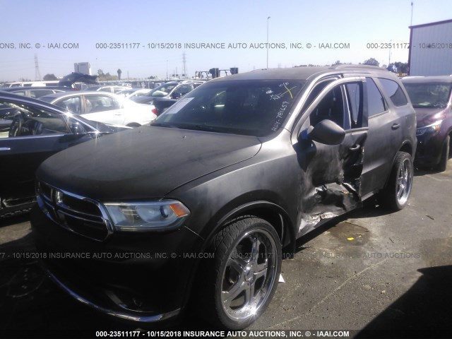 1C4RDHAG7FC781659 - 2015 DODGE DURANGO SXT BLACK photo 2