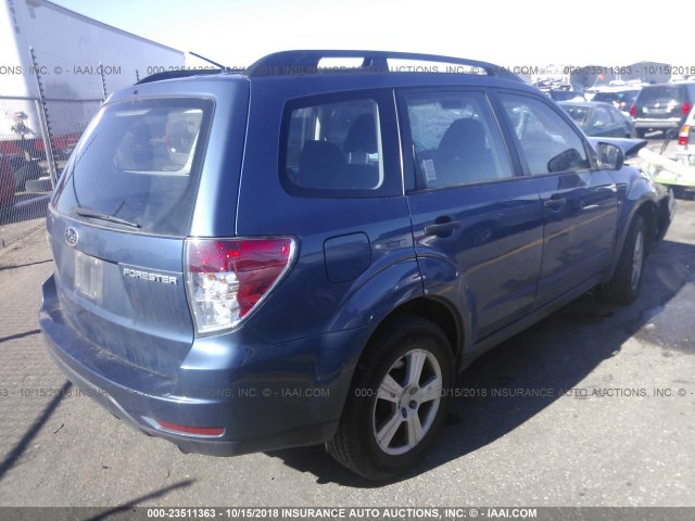 JF2SHBBC7CH409852 - 2012 SUBARU FORESTER 2.5X Dark Blue photo 4