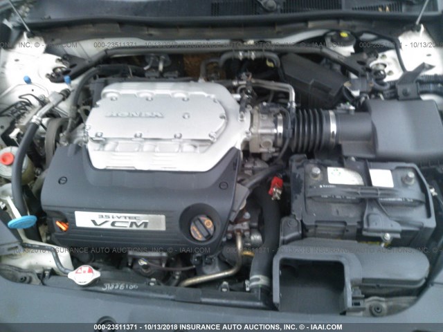 1HGCP3F88BA026982 - 2011 HONDA ACCORD EXL WHITE photo 10