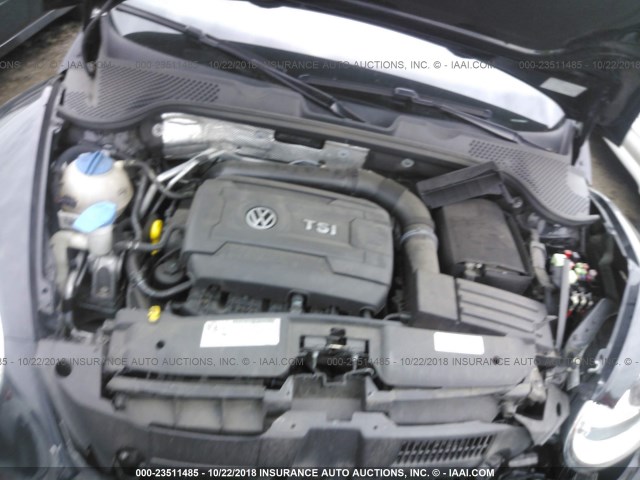 3VWVT7AT7EM628427 - 2014 VOLKSWAGEN BEETLE TURBO BLACK photo 10