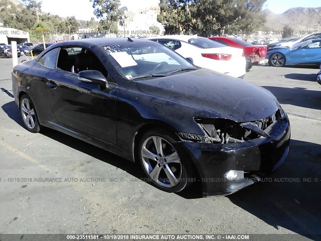 JTHFF2C21F2532483 - 2015 LEXUS IS 250 BLACK photo 1