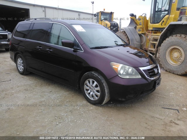 5FNRL3H68AB021223 - 2010 HONDA ODYSSEY EXL MAROON photo 1