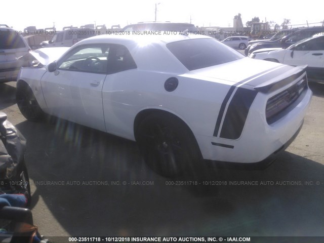 2C3CDZFJ7FH767620 - 2015 DODGE CHALLENGER R/T SCAT PACK WHITE photo 3