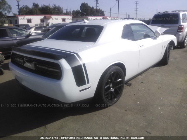 2C3CDZFJ7FH767620 - 2015 DODGE CHALLENGER R/T SCAT PACK WHITE photo 4