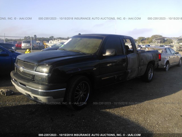 1GCEC19X25Z214848 - 2005 CHEVROLET SILVERADO C1500 BLACK photo 2