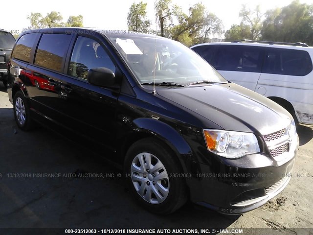 2C4RDGBG8GR235762 - 2016 DODGE GRAND CARAVAN SE BLACK photo 1