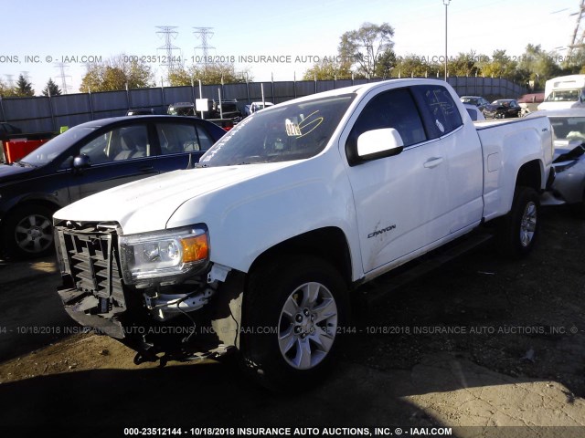 1GTH6CEA4H1259259 - 2017 GMC CANYON SLE WHITE photo 2