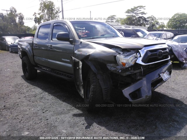 3TMLU4EN4FM197130 - 2015 TOYOTA TACOMA DOUBLE CAB/TRD PRO BROWN photo 1