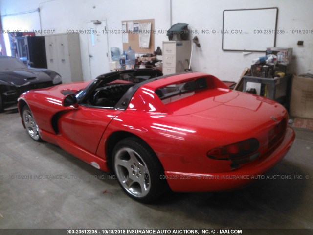 1B3ER65E5YV605389 - 2000 DODGE VIPER RT-10 RED photo 3