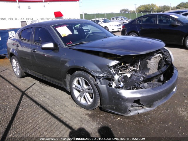 1C3CDZEG8CN121348 - 2012 DODGE AVENGER SXT GRAY photo 1