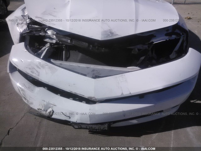 2G1FB1E31F9246348 - 2015 CHEVROLET CAMARO LS WHITE photo 6