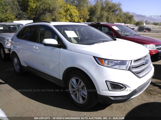 2FMPK4J87JBB90072 - 2018 FORD EDGE SEL WHITE photo 1