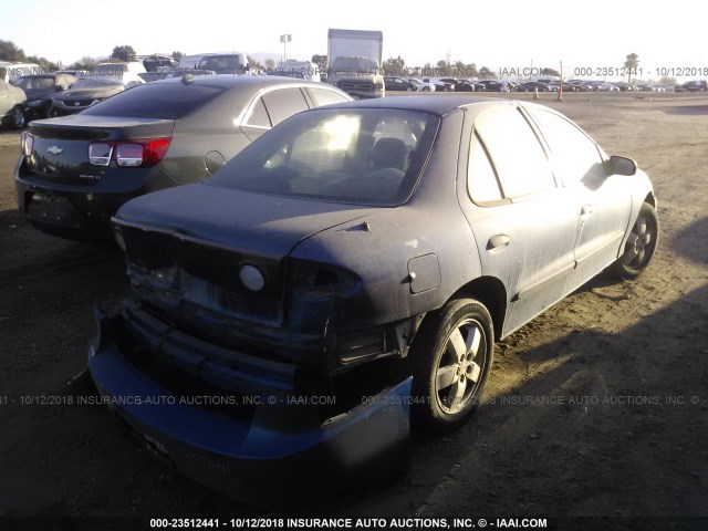 1G1JF52F647229208 - 2004 CHEVROLET CAVALIER LS BLUE photo 4