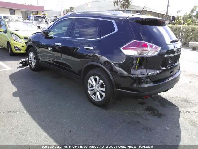 5N1AT2MT3GC892132 - 2016 NISSAN ROGUE S/SL/SV BLACK photo 3