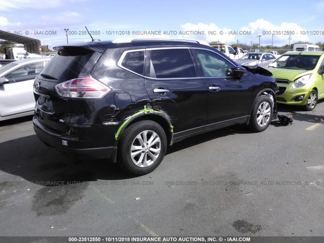 5N1AT2MT3GC892132 - 2016 NISSAN ROGUE S/SL/SV BLACK photo 4