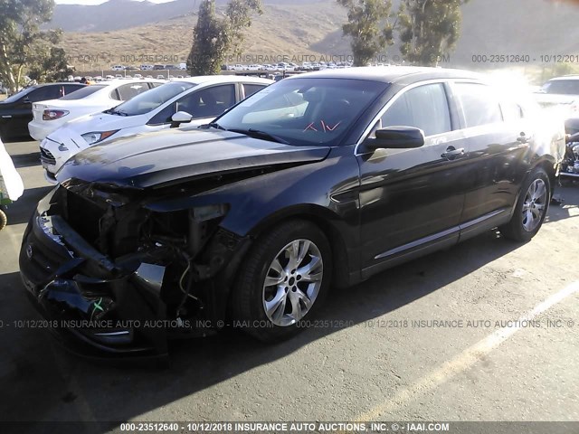 1FAHP2EW6CG127442 - 2012 FORD TAURUS SEL BLACK photo 2