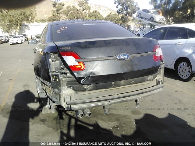 1FAHP2EW6CG127442 - 2012 FORD TAURUS SEL BLACK photo 6