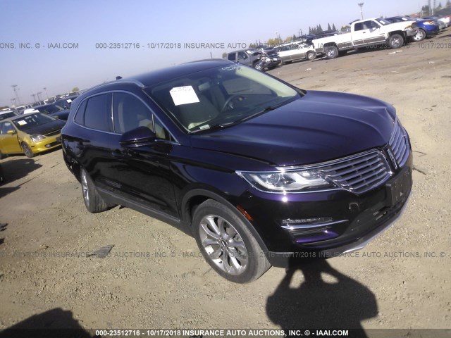 5LMCJ1A90FUJ20615 - 2015 LINCOLN MKC PURPLE photo 1