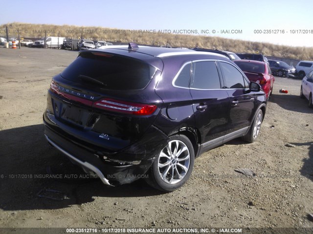 5LMCJ1A90FUJ20615 - 2015 LINCOLN MKC PURPLE photo 4