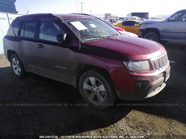 1C4NJDBB3FD282712 - 2015 JEEP COMPASS SPORT RED photo 1