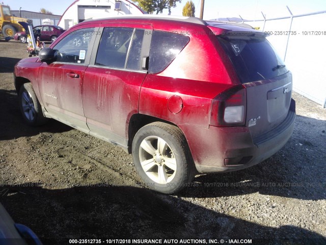 1C4NJDBB3FD282712 - 2015 JEEP COMPASS SPORT RED photo 3