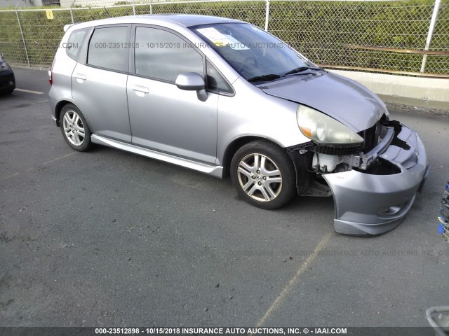 JHMGD38667S020053 - 2007 HONDA FIT S GRAY photo 1