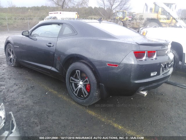 2G1FE1E35D9149822 - 2013 CHEVROLET CAMARO LS BLACK photo 3