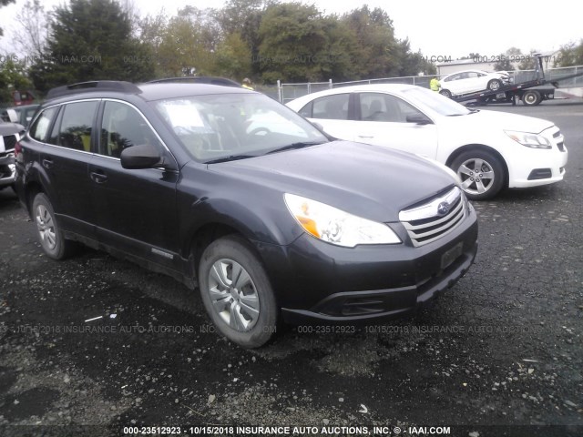 4S4BRBAC6B3375830 - 2011 SUBARU OUTBACK 2.5I GRAY photo 1