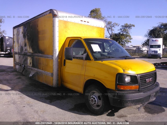 1GD374CG1C1905933 - 2012 GMC G3500 CUTAWAY G3500 YELLOW photo 1