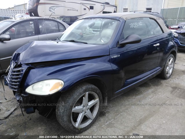 3C3AY75S25T522563 - 2005 CHRYSLER PT CRUISER GT BLUE photo 2