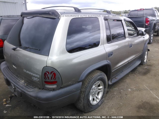 1D4HS38N23F579687 - 2003 DODGE DURANGO SPORT SILVER photo 4