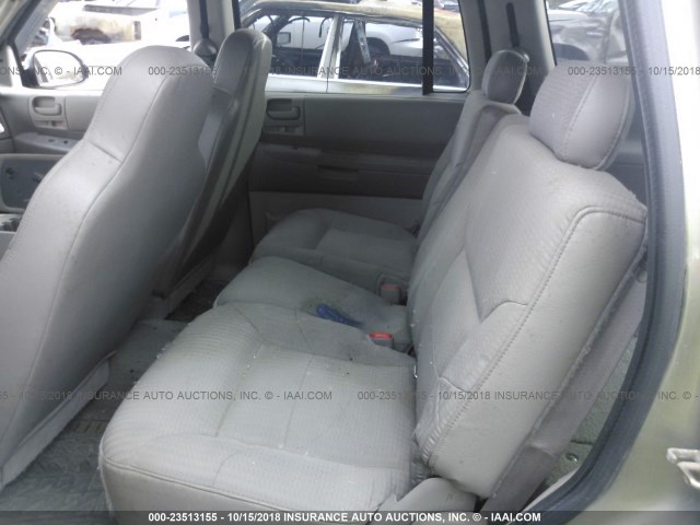 1D4HS38N23F579687 - 2003 DODGE DURANGO SPORT SILVER photo 8