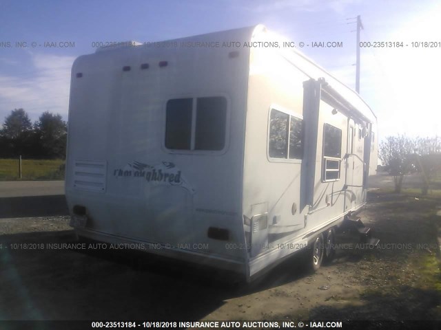 4X4FTHE288N010360 - 2008 THOROUGHBRED 5TH WHEEL  WHITE photo 4