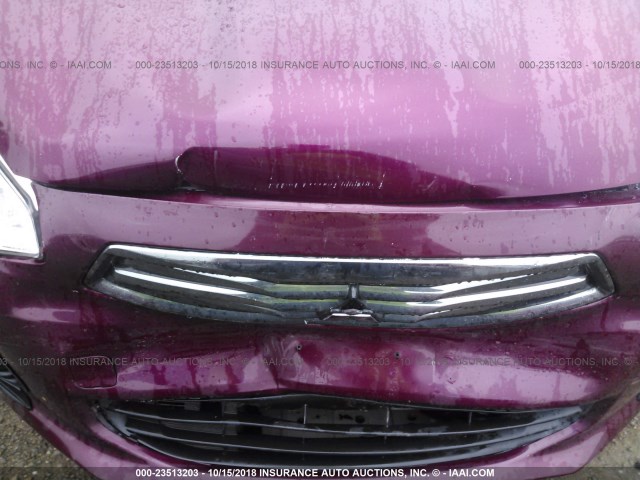 ML32F3FJ6HHF05603 - 2017 MITSUBISHI MIRAGE G4 ES მუქწითელი ფოტო 10
