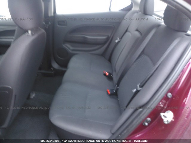 ML32F3FJ6HHF05603 - 2017 MITSUBISHI MIRAGE G4 ES მუქწითელი ფოტო 8