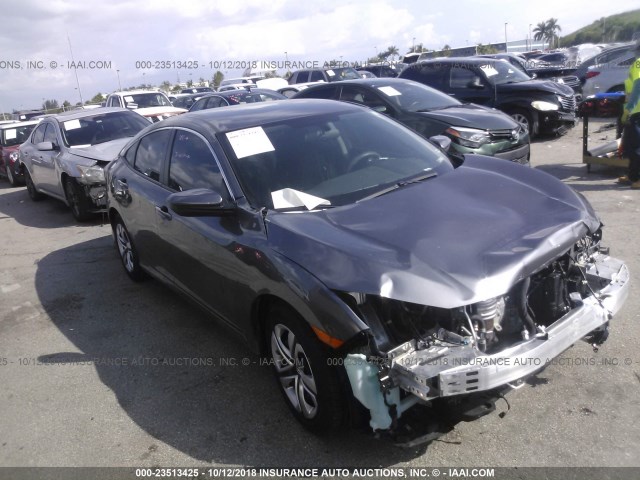 19XFC2F58JE003916 - 2018 HONDA CIVIC LX 灰色 照片 1