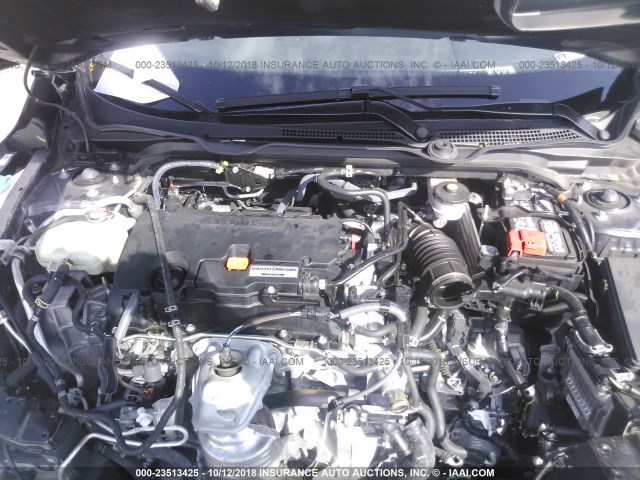 19XFC2F58JE003916 - 2018 HONDA CIVIC LX 灰色 照片 10