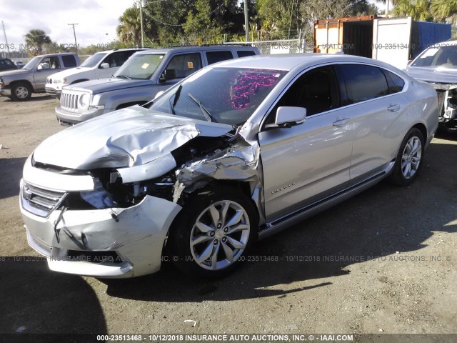 1G1105SA4HU162962 - 2017 CHEVROLET IMPALA LT SILVER photo 2